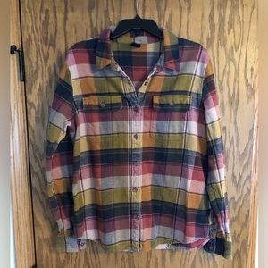 Patagonia Plaid Flannel Like Shirt (100% organic cotton)